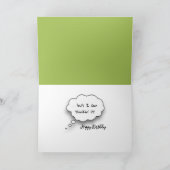 Carte 100e anniversaire Humour de vache (Intérieur)