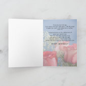 Carte 100e anniversaire, religieux, Roses rouges (Intérieur)