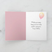 Carte 100e anniversaire Rose Bouquet (Intérieur)