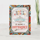 Carte 100e anniversaire Un siècle de faire la différence (Devant)