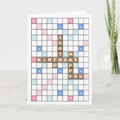 Carte 100e anniversaire, Word Game Board (Devant)