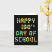 Carte 100E Jour De Bâtiments De Construction Scolaire En (Fleur jaune)