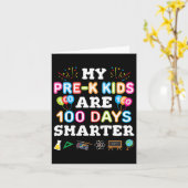 Carte 100e Jour De Cadeau Scolaire Pour Enseignant Présc (Fleur jaune)