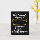 Carte 100e jour de conception scolaire pour les enseigna (Fleur jaune)