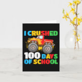 Carte 100E Jour De Garçons D'École J'Ai Crusé 100 Jours  (Fleur jaune)