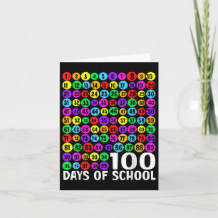 Carte 100e Jour De L'École Enfants 100 Jours Apprentissa
