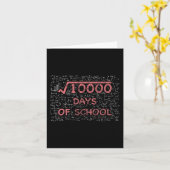 Carte 100ème Jour De L'École Enseignant Math 100 Jours D (Fleur jaune)