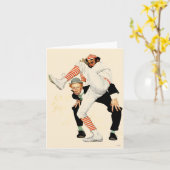 Carte 100th Anniversaire de base-ball (Fleur jaune)