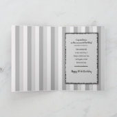 Carte 100th Anniversaire, gâteau noir/blanc de la rangée (Intérieur)