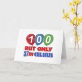 Carte 100th conceptions d'anniversaire d'année (Fleur jaune)