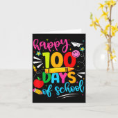 Carte 100th Day Of School Happy 100 Days Teachers Boy Gi (Fleur jaune)