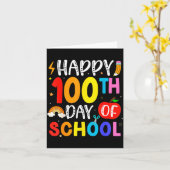 Carte 100th Day Of School Teachers Students 100 Days Of (Fleur jaune)