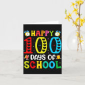 Carte 100th Day Of School Teachers Students 100 Days Of (Fleur jaune)