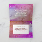 Carte 101e anniversaire - Nombre d'étoiles - âge pourpre (Intérieur)