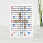 Carte 101e anniversaire, Word Game Board (Devant)