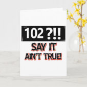 Carte 102 années de vitesse d'anniversaire (Fleur jaune)