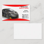 Carte 102 de commerce de l'automobile (Devant / Derrière)