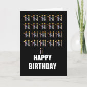 Carte 102e anniversaire avec bougies (Devant)