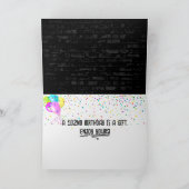 Carte 102e anniversaire néon Connexion mur en briques (Intérieur)