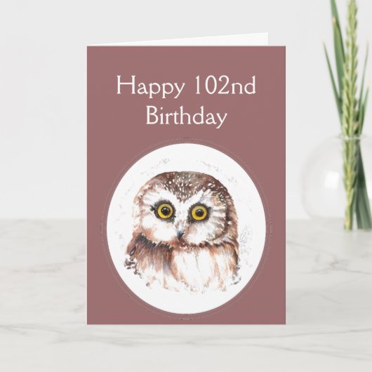Carte 102e anniversaire Qui t'aime, mignon Humour de Cho (Devant)