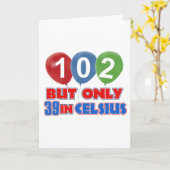 Carte 102nd conceptions d'anniversaire (Fleur jaune)