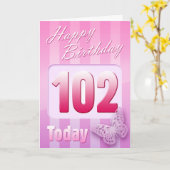 Carte 102nd maman heureuse de grand-tante de grand-mère (Fleur jaune)