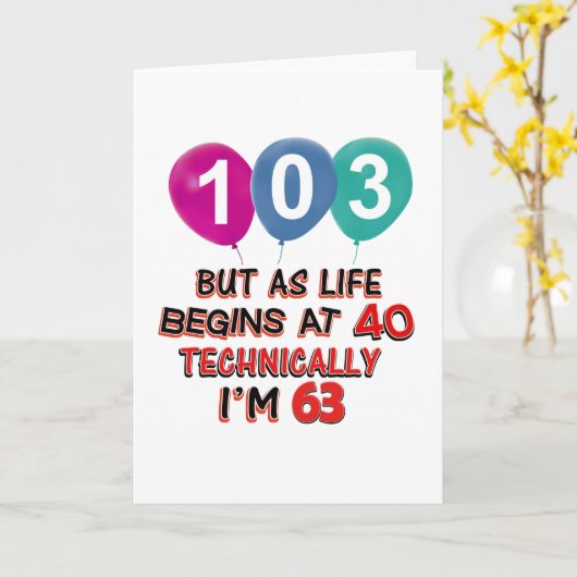 Carte 103rd conceptions d'anniversaire d'année (Fleur jaune)