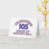 Carte 104th conceptions drôles d'anniversaire (Fleur jaune)