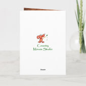 Carte 104th coyote drôle d'hurlement d'anniversaire (Dos)