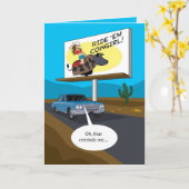 Carte #105 Anniversaire de la cowgirl (Fleur jaune)