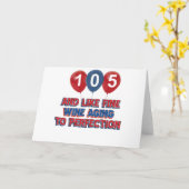 Carte 105ème anniversaire de conception (Fleur jaune)