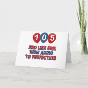 Carte 105ème anniversaire de conception