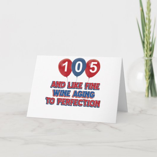 Carte 105ème anniversaire de conception (Devant)