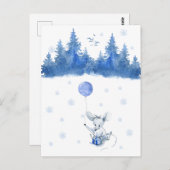 Carte (10,8 x 14,2 cm) - Birthday Mouse (Devant / Derrière)