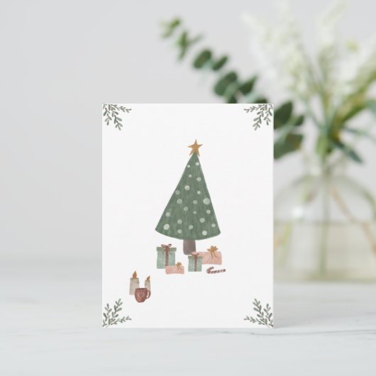 Carte (10,8 x 14,2 cm) - Christmas (Debout devant)