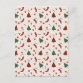 Carte (10,8 x 14,2 cm) - Christmas Pattern (Devant)