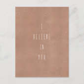 Carte (10,8 x 14,2 cm) - I Believe In You (Devant)