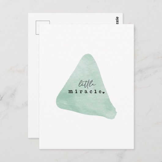 Carte (10,8 x 14,2 cm) - Little Miracle (Devant / Derrière)