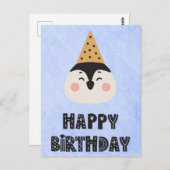 Carte (10,8 x 14,2 cm) - Penguin (Devant / Derrière)