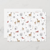 Carte (10,8 x 14,2 cm) - Winter Pattern (Devant / Derrière)