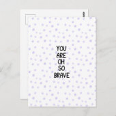 Carte (10,8 x 14,2 cm) - You Are Oh So Brave (Devant / Derrière)