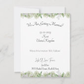 Carte (10,8 x 14 cm) - Save The Date (Dos)