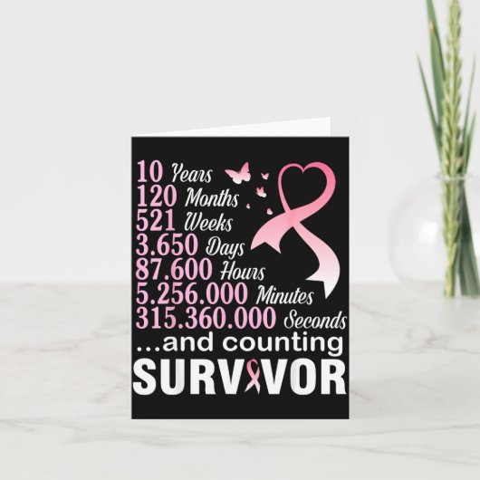 Carte 10 ans 120 mois & survivant du combat (Devant)