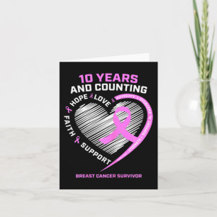 Carte 10 Ans Cancer Du Sein Les Cadeaux De Survivant Pou