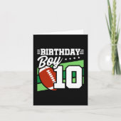 Carte 10 ans de la fête de football thème 10e anniversai (Devant)