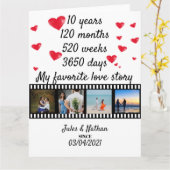 Carte 10 ans d'exposition de la bande photo (Fleur jaune)