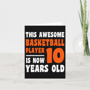 Carte 10 ans Joyeux 10e anniversaire Bysketbyll 10e Bi
