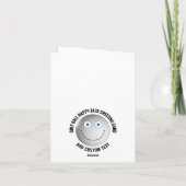 Carte 10 balles de golf personnalisées YEUX BLEUS Visage (Dos)