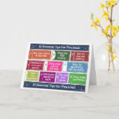 Carte 10 conseils essentiels pour le Pickleball (Fleur jaune)