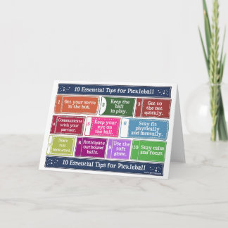 Carte 10 conseils essentiels pour le Pickleball